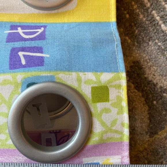 Simple Adorable Girls Pastel Home Sweet Home House design Curtain Set - Picture 9 of 10